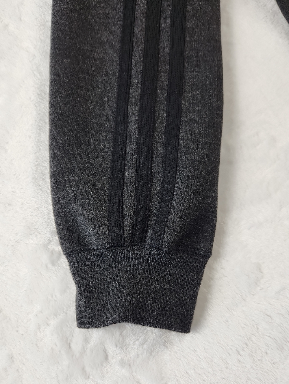 Adidas Essentials 3-Stripes Crewneck Sweatshirt Charcoal Gray Men's Large - Picture 11 of 13